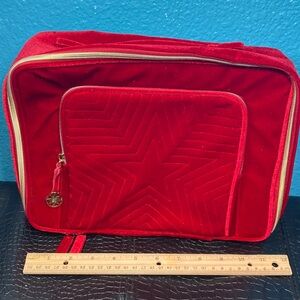 Estée Lauder Red Velvet Women's Bag approx 4” x 9” x 12”